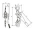 Ligne de transmission poulie de levage de grue de Ton Ratchet Lifting Chain Lever de la capacité 9 de charge évaluée d'outil