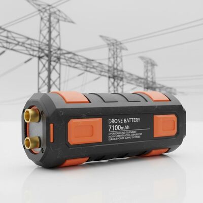 Batterie de drone 7100 mAh Équipement de ligne aérienne offrant des capacités de courant nominal élevé pour les systèmes d'alimentation électrique durables