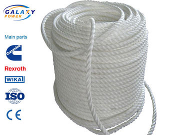 Nylon 6mm 7.5kN de polyester de corde de pilote de fibre synthétique cassant l'OEM de charge admis