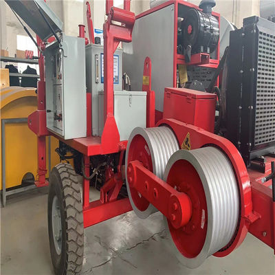 SA-QY60 Taureau-roue diesel 6 Ton Cable Pulling Stringing Equipment