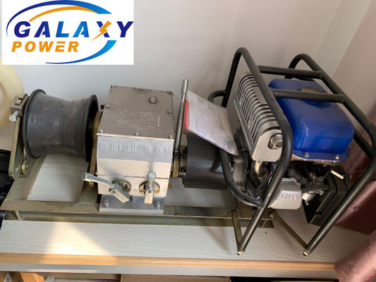 Treuil de tire-câble à moteur à essence rapide de 5 tonnes, entraîné par arbre, alimenté par moteur à essence