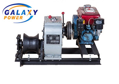 Treuil de tire-câble à moteur à essence rapide de 5 tonnes, entraîné par arbre, alimenté par moteur à essence