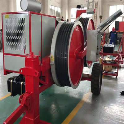 5 machine de tendeur de Wire Hydraulic Cable de conducteur des cannelures 1x40KN 4T Relese