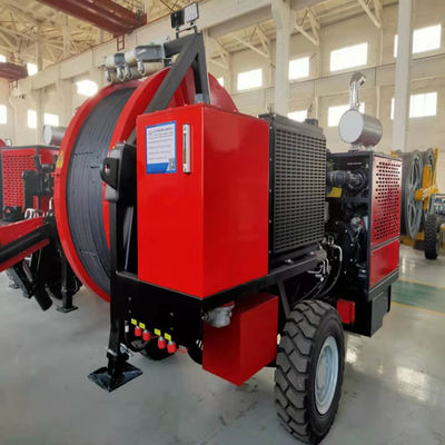 haute altitude 2.5km/H rouge ficelant le tendeur hydraulique de câble