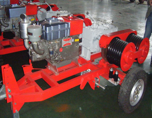 treuil hydraulique diesel de 5t 50kn pour le transport