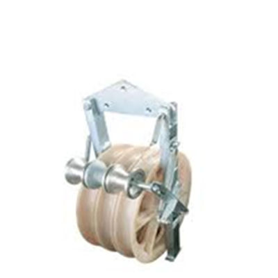 660 mm câble pilote utilisation de la chaîne de bloc galvanisé nylon feuille de câble aérien poulie bloc