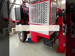 Équipement de pose de câbles pour lignes aériennes de transport 90KN et poignée de commande Rexroth (Allemagne)